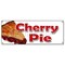 Signmission CHERRY PIE BANNER SIGN bakery cherries crust sweets pastry filling tart apple B-Cherry Pie - alternate 1
